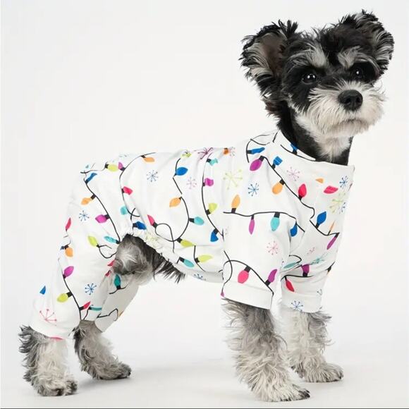 Christmas Pet Pajamas With Christmas Light Size Medium - Picture 4 of 9